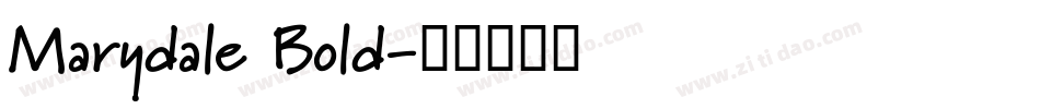 Marydale Bold字体转换